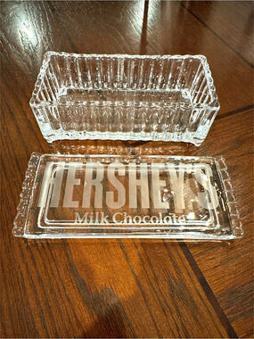 Hershey's Milk Chocolate Glass Candy Dish with Lid